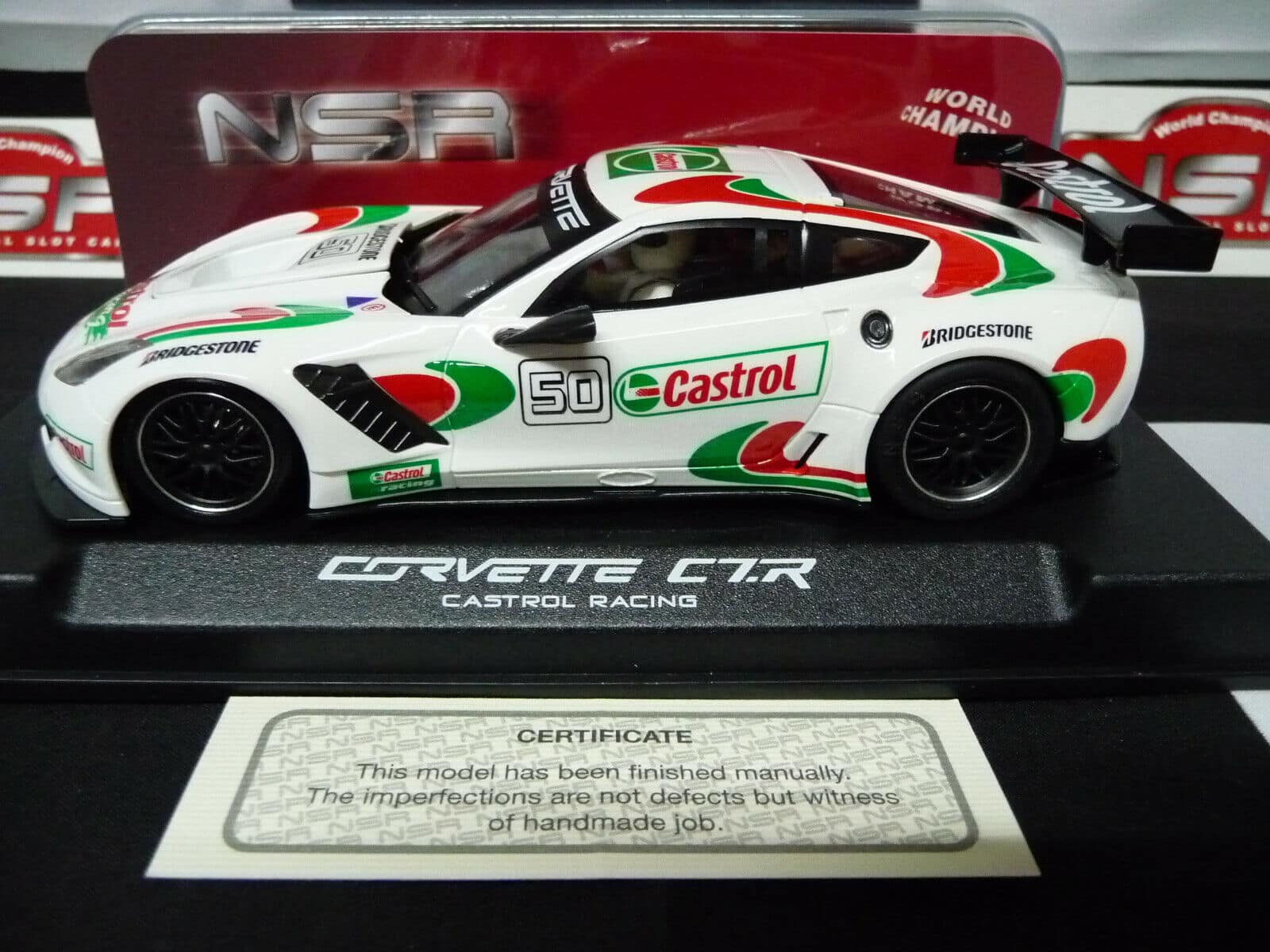 NSR - 1:32 0108SW CORVETTE C7R CASTROL RACING NO.50 SLOT CAR ALSO SUITS SCALEXTRIC/CARRERA