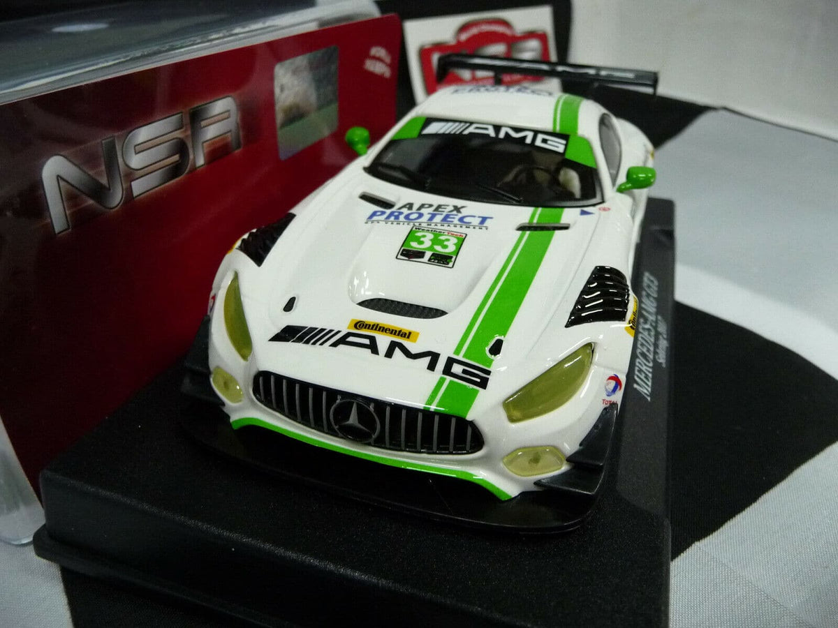 NSR - 1:32 0114SW MERCEDES - AMG SEBRING 2017 NO.33 SLOT CAR ALSO SUITS SCALEXTR/CARRERA