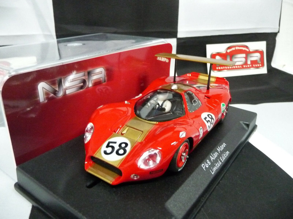 NSR - 1:32 1146SW P68 BOAC 500 A.MANN 1969 NO.58 SLOT CAR ALSO SUITS SCALEX/CARRERA