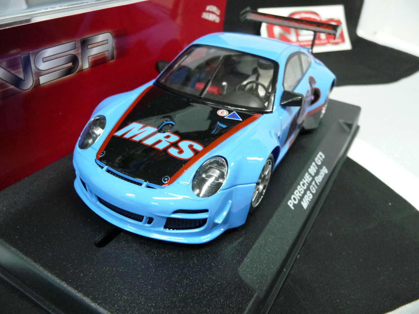 NSR - 1:32 1176AW PORSCHE 997 GT TEAM MRS GT RACING SLOT CAR ALSO SUITS SCALEXTRIC/CARRERA