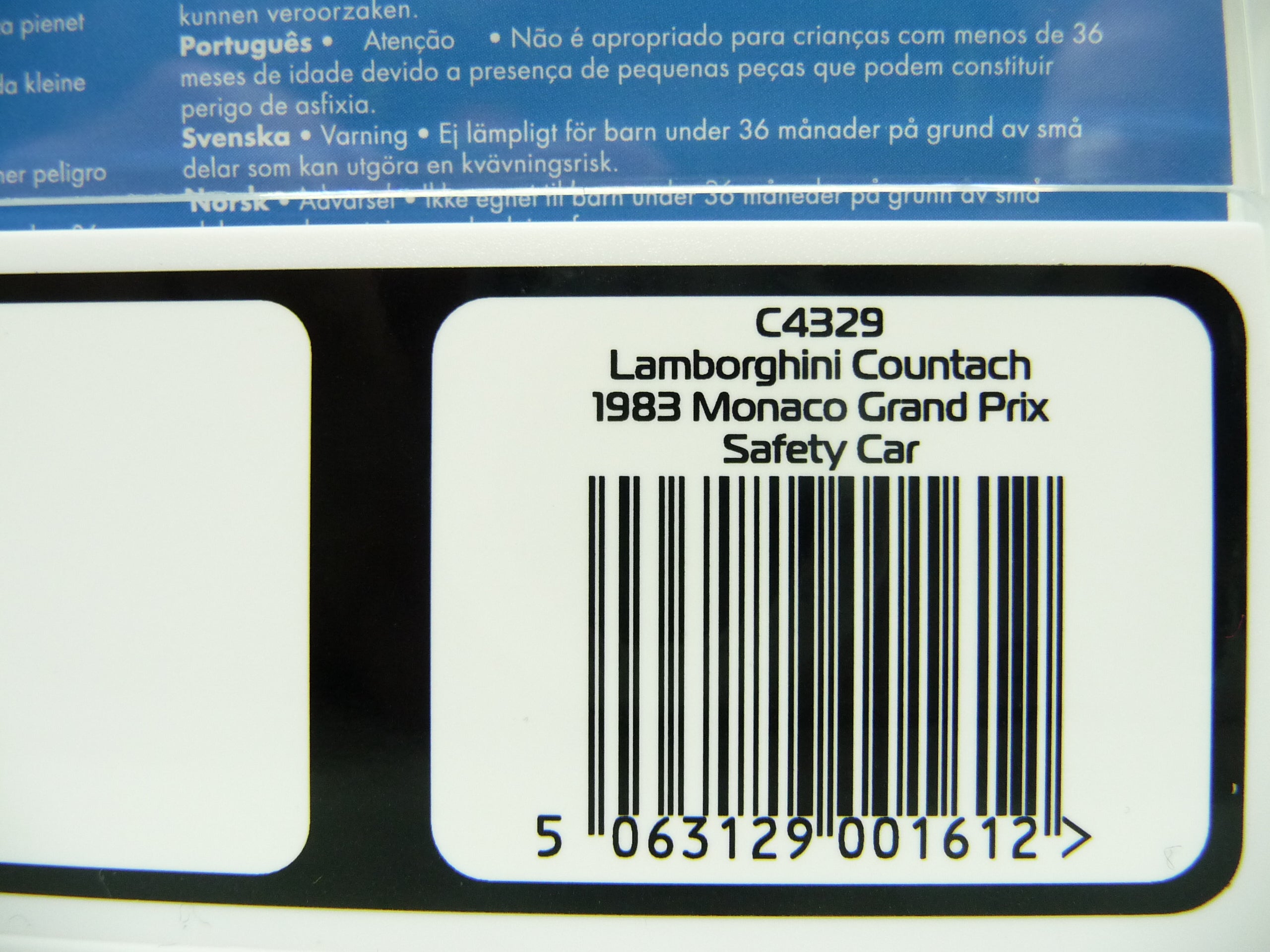 SCALEXTRIC - C4329 LAMBORGHINI COUNTACH 1983 MONACOGP SAFETY CAR C4329