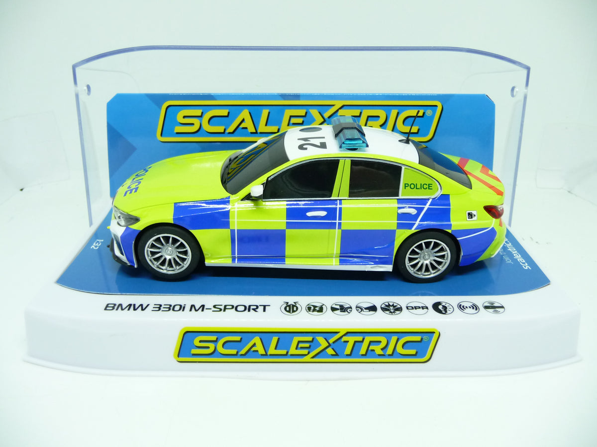 SCALEXTRIC - C4165 BMW 330I M SPORT POLICE EDITION SLOT CAR ALSO SUITS CARRERA