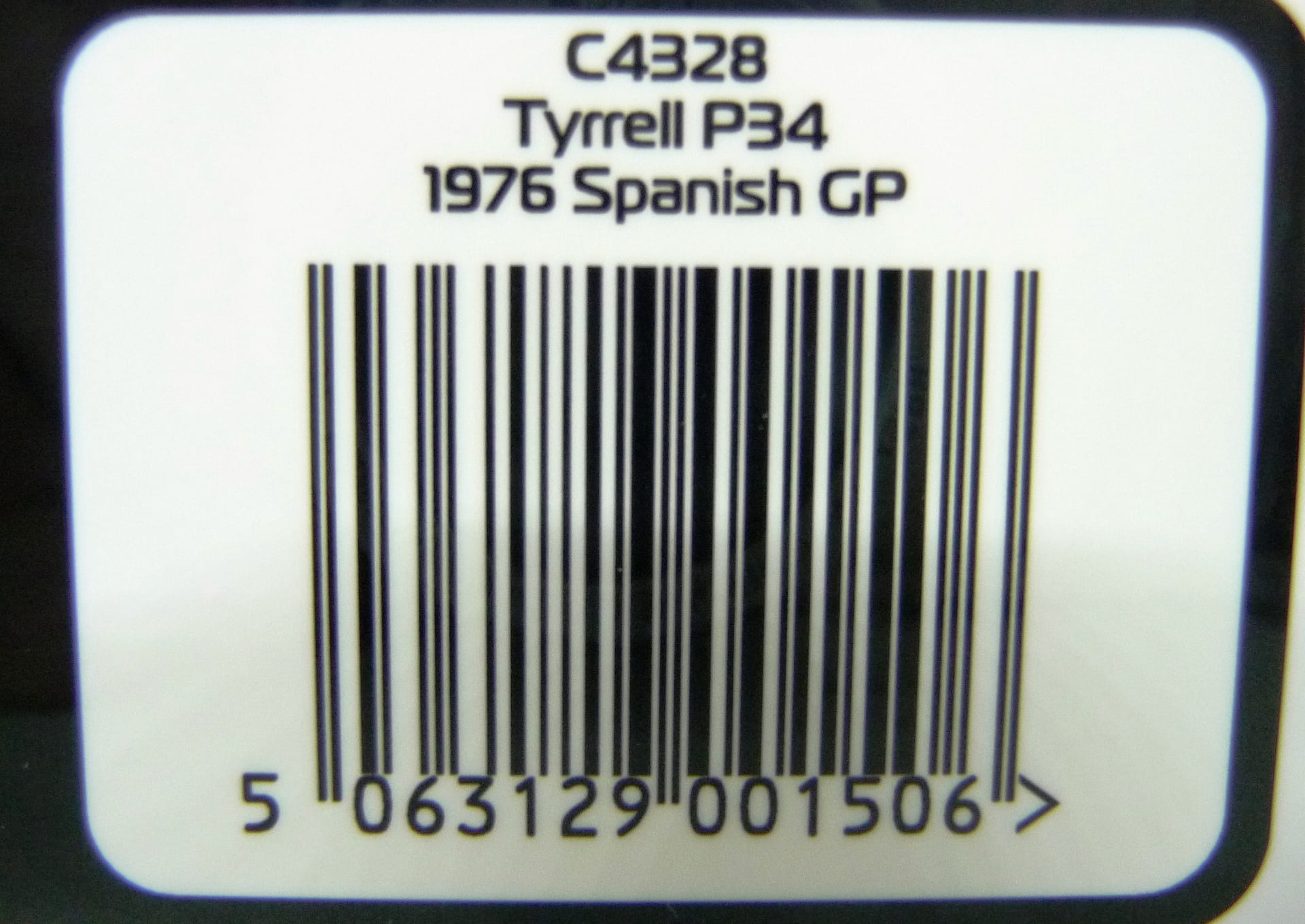 SCALEXTRIC - C4328 TYRRELL P34 - 1976 SPANISH GP