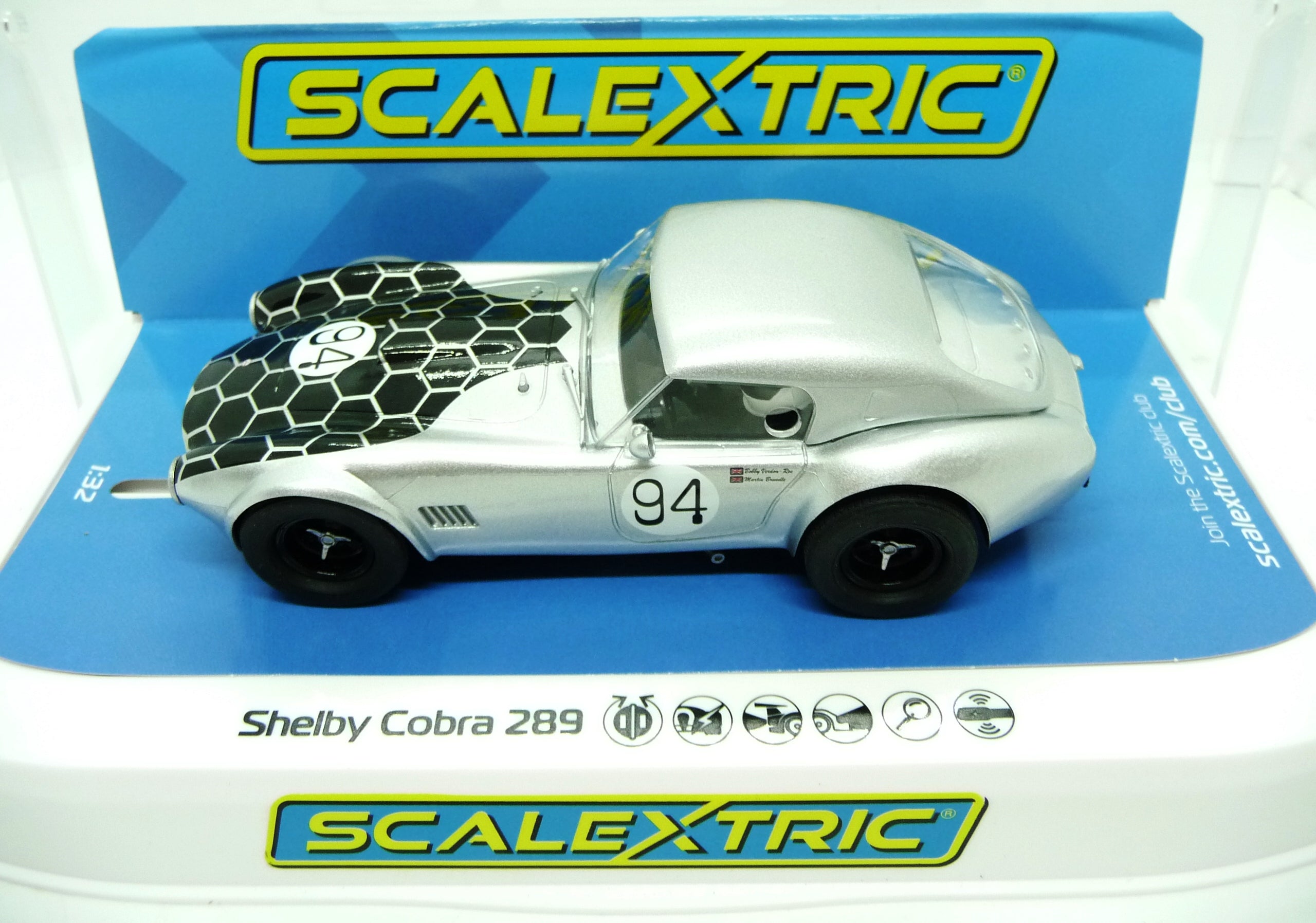 SCALEXTRIC - C4417 SHELBY COBRA 289 - CSX2201- SNAKE EYES
