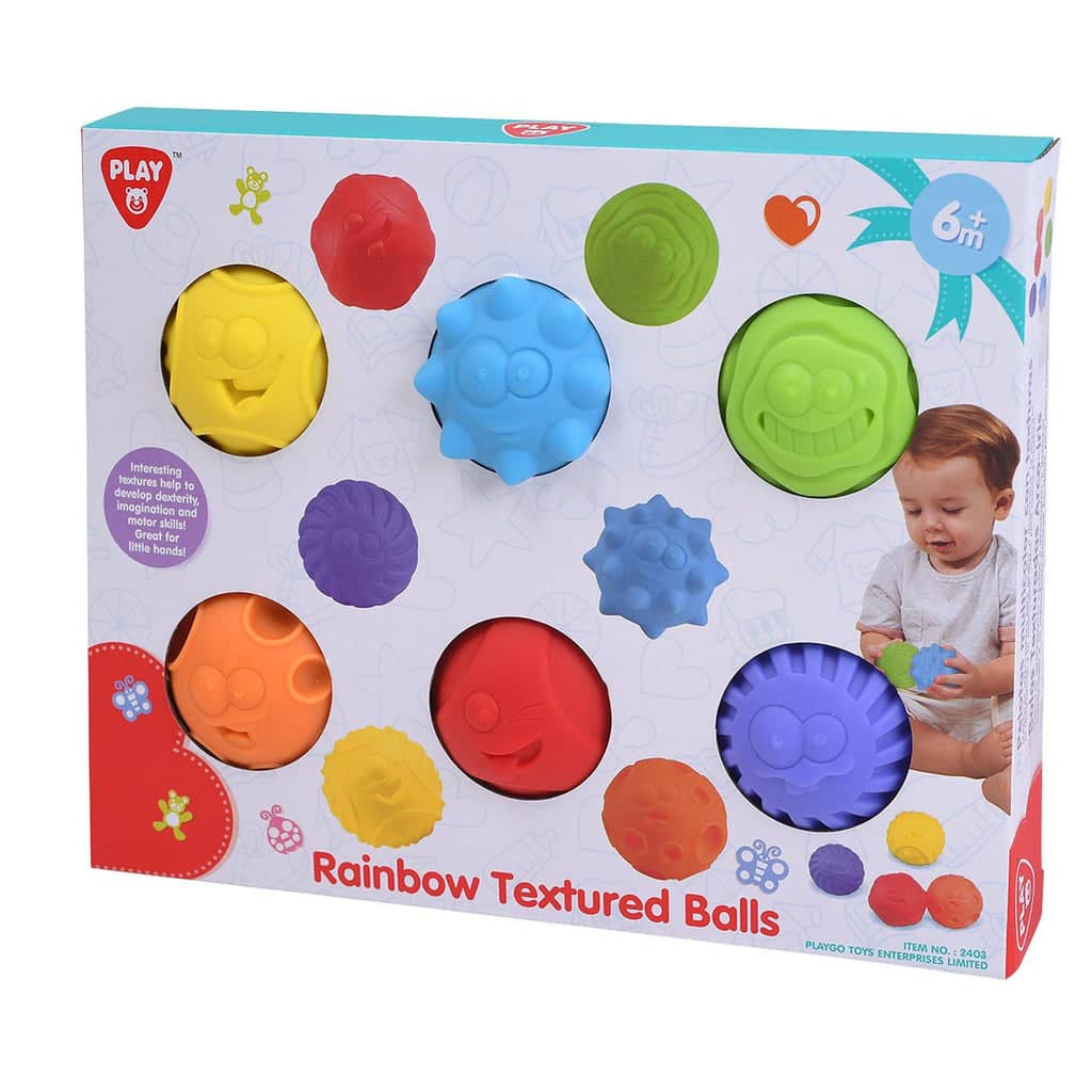 Playgo Toys Ent. Ltd - Rainbow Textured Ball