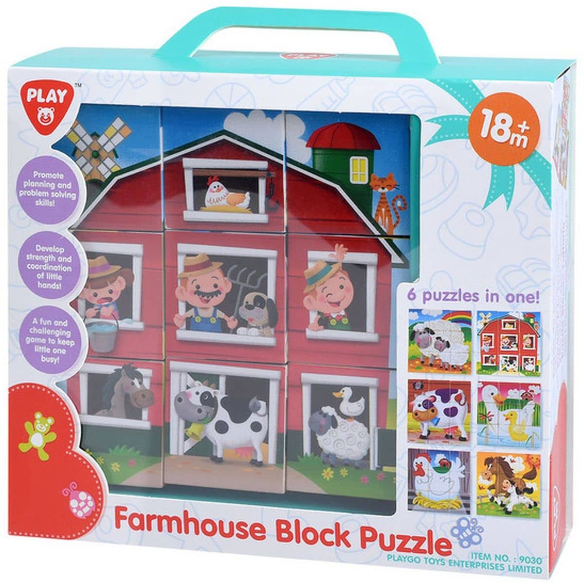 Farmhouse Block Puzzle Playgo Toys Ent. Ltd