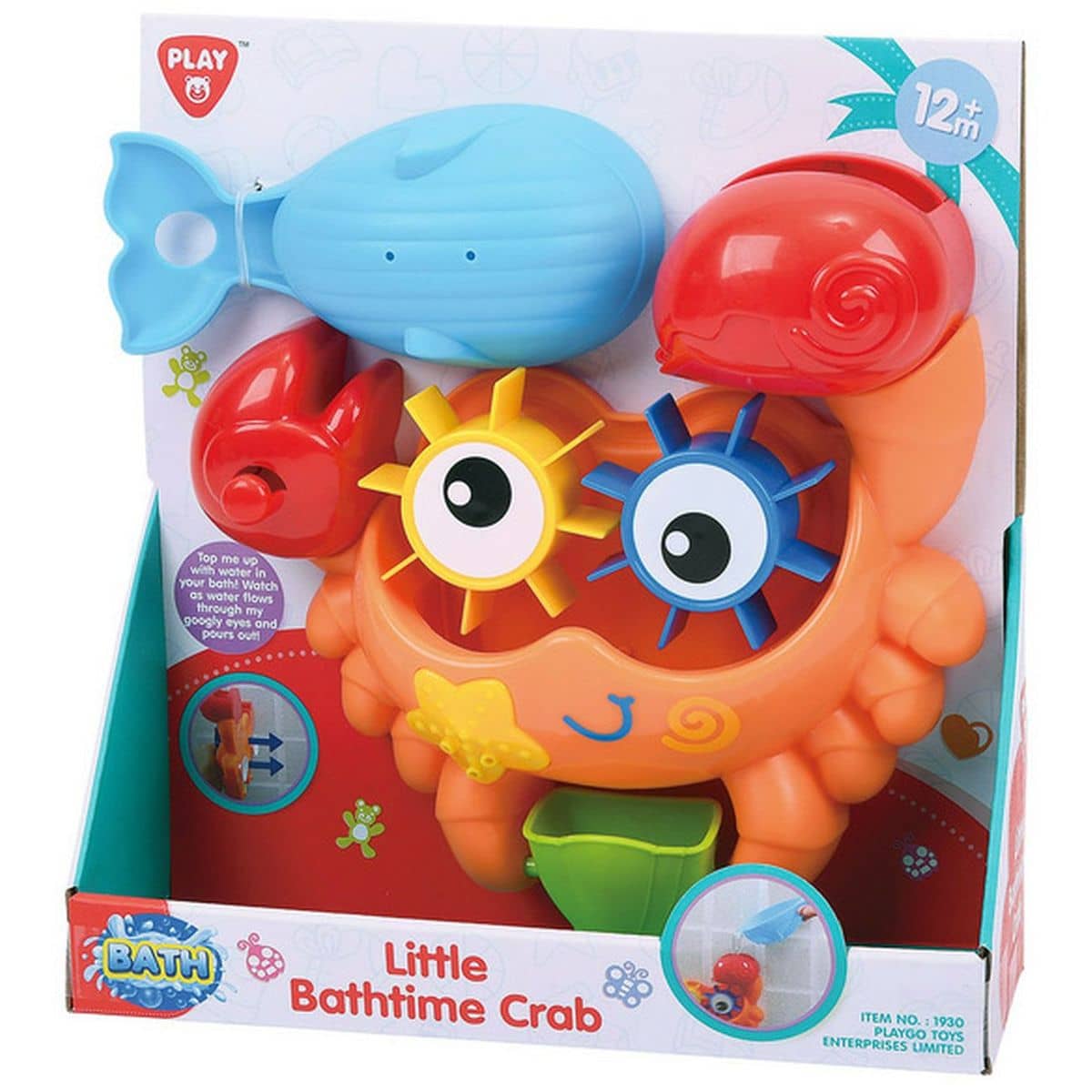 Little Bathtime Crab - Interactive Water-Pouring Bath Toy For Toddlers Playgo Toys Ent. Ltd