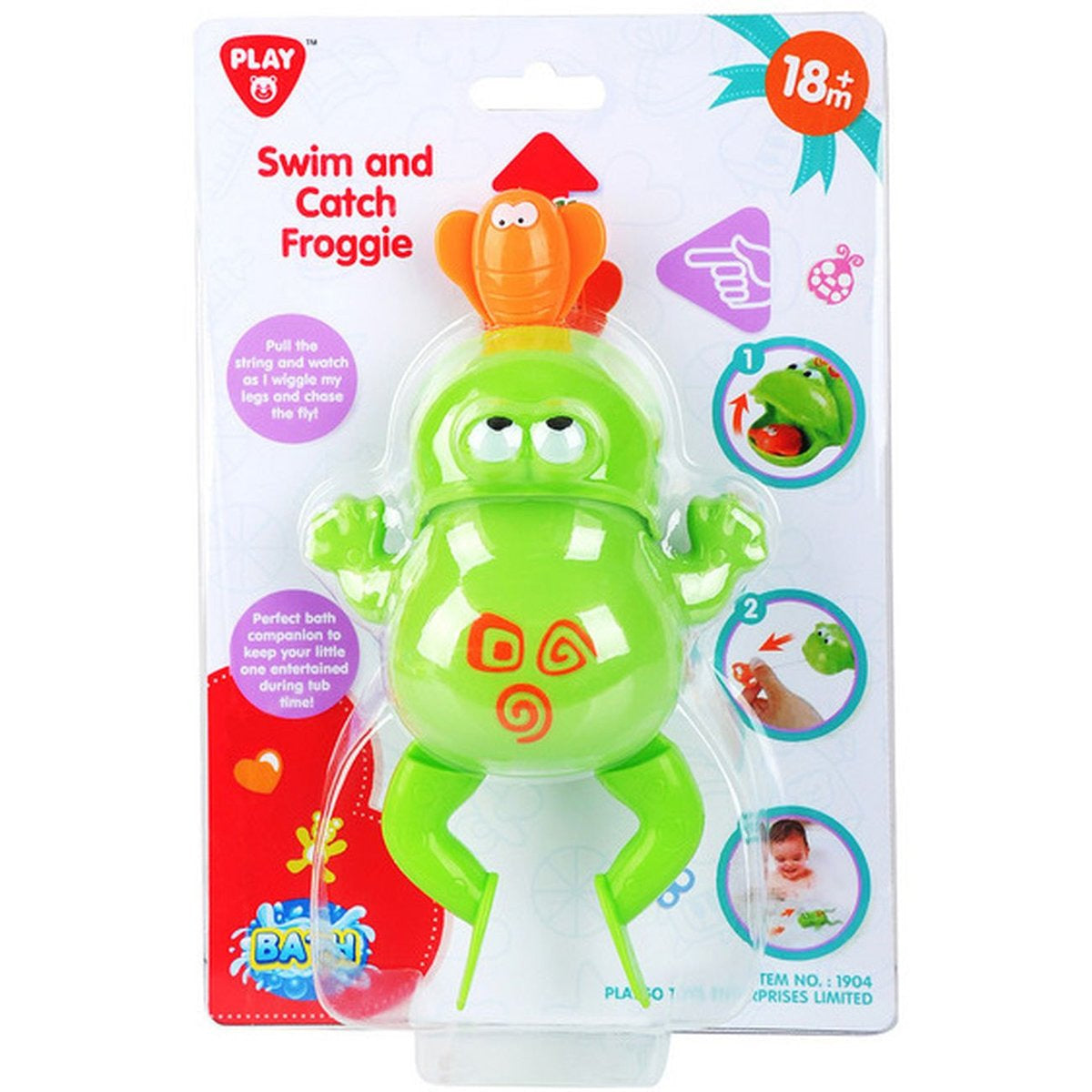Playgo Toys Ent. Ltd - Swim And Catch Froggie Bath Toy