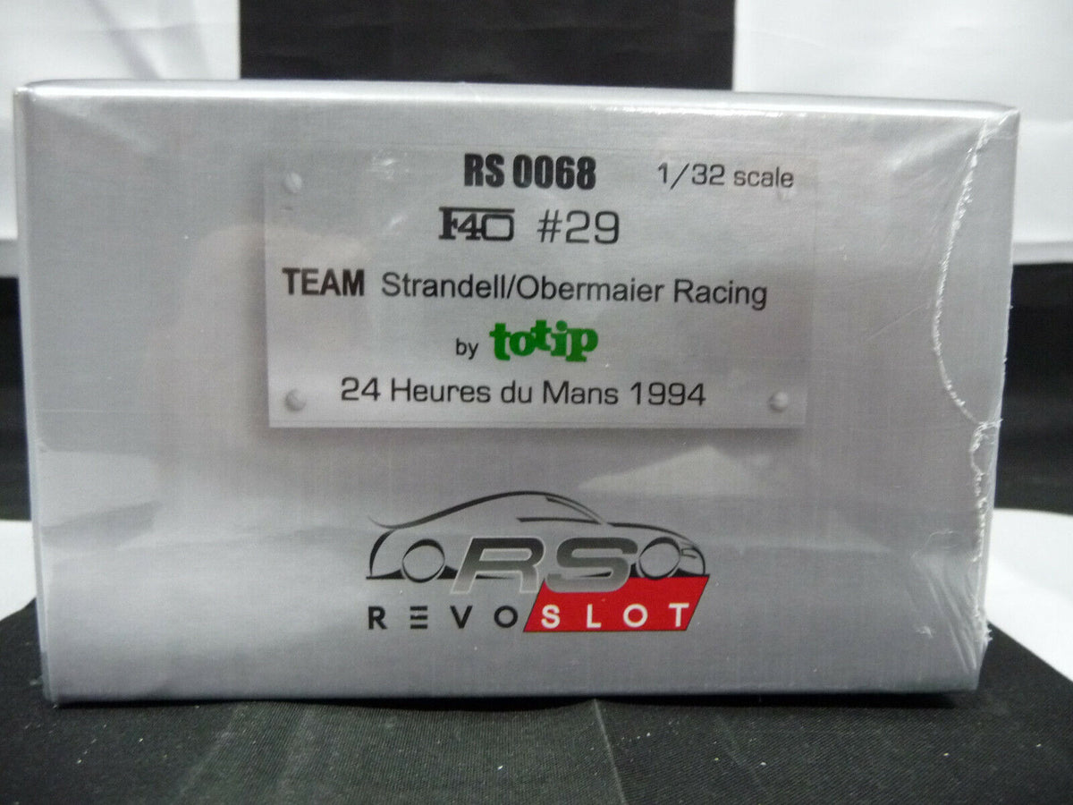 REVOSLOT - 1:32 RS0068 FERRARI F40 STRANDELL/OBERMAIER RACING SLOT CAR ALSO SUITS SCALEX/CARRERA
