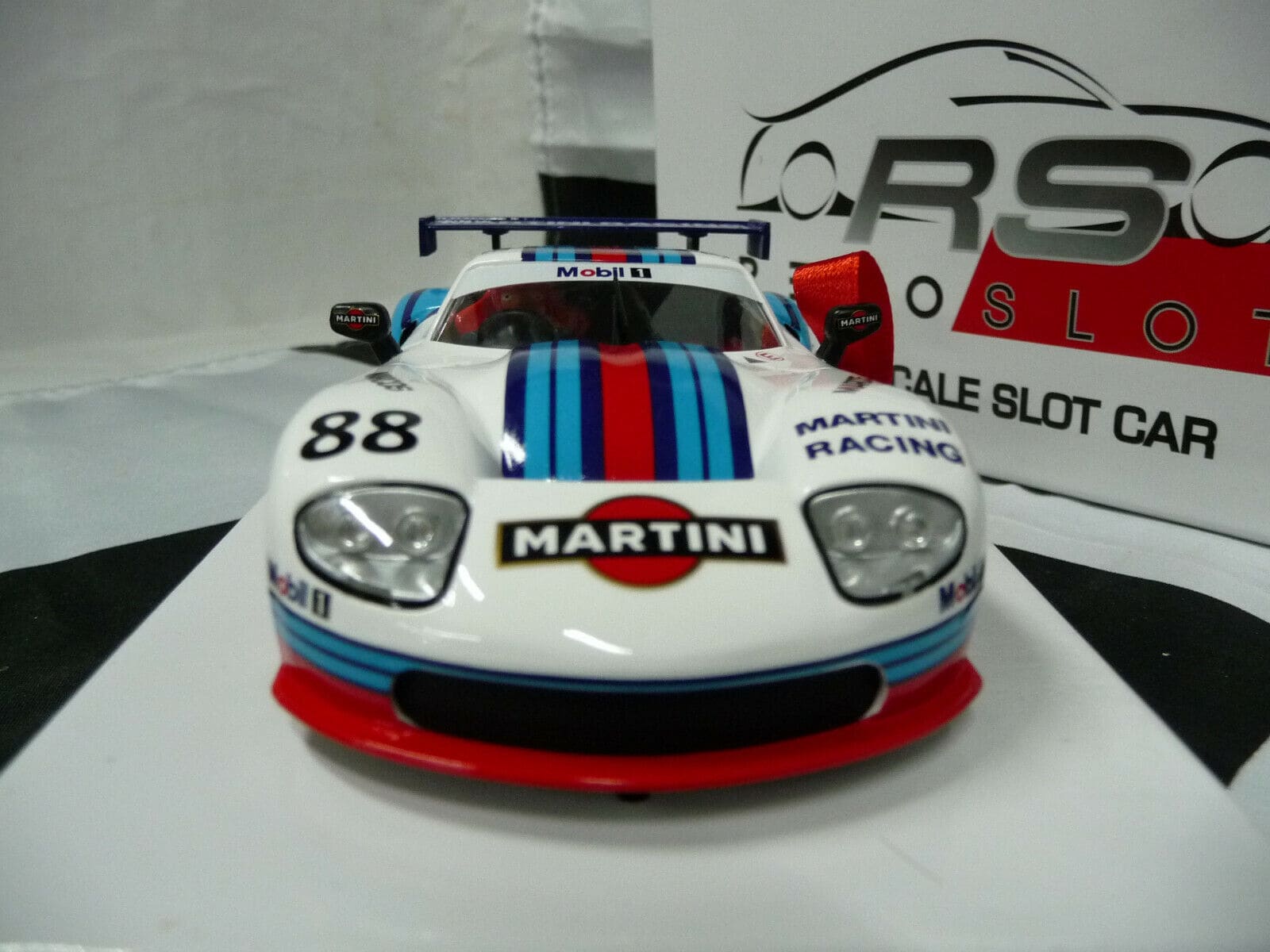 REVOSLOT - 1:32 RS0071 MARCOS MARTINI RACING WHITE NO88 SLOT CAR ALSO SUITS SCALEXTRIC/CARRERA