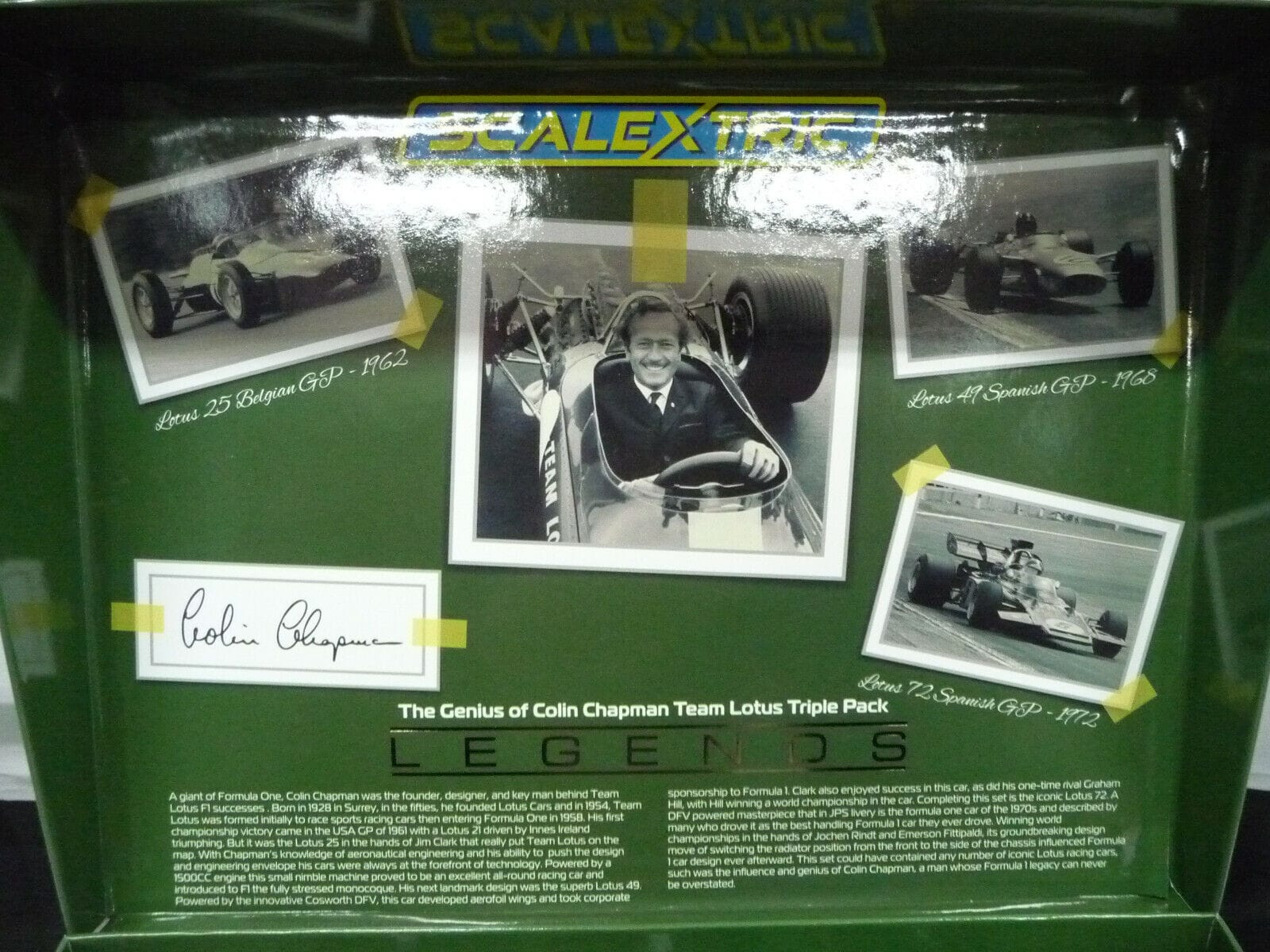 SCALEXTRIC - C4184A 1:32 THE GENIUS OF COLIN CHAPMAN TEAM LOTUS TRIPLE PACK