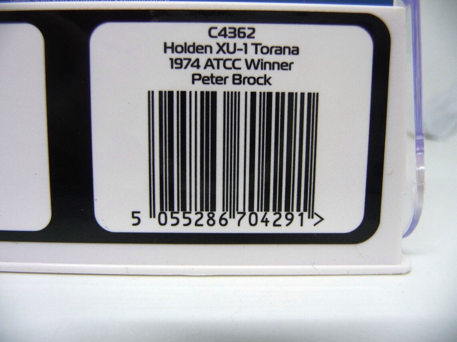 SCALEXTRIC - C4362 HOLDEN TORANA XU 1 1974 ATCC WINNER PETER BROCK LAST LOT