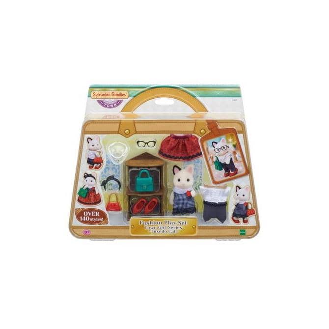 Sylvanian Families - Fashin  Playset  Town Girl Tuxedo Cat