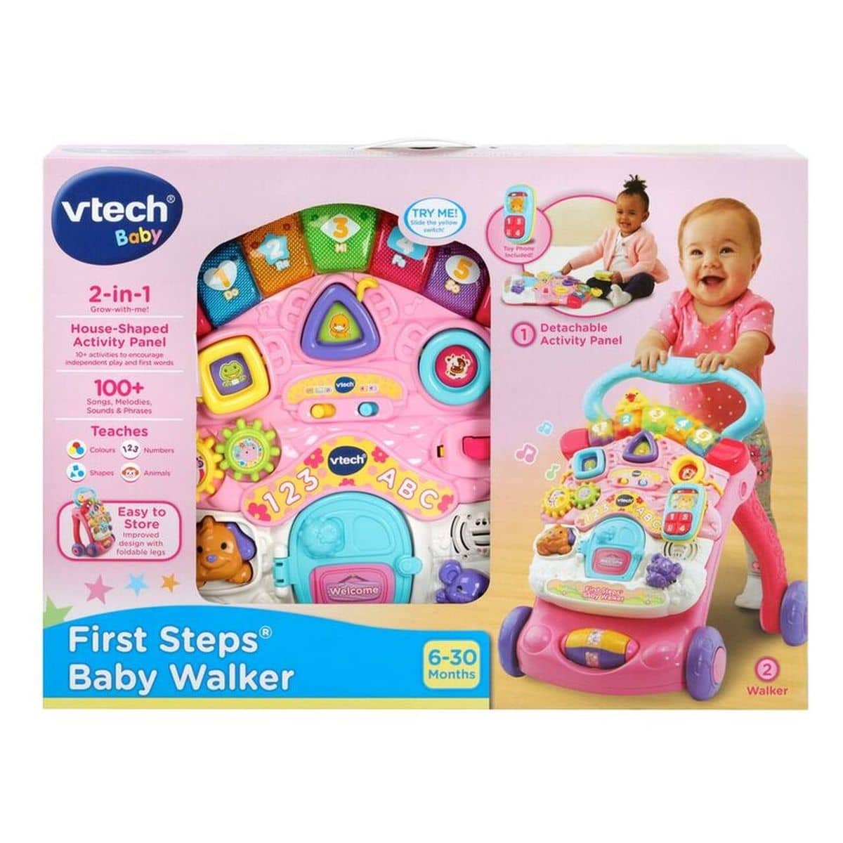 VTech - Baby First Steps Baby Walker Pink
