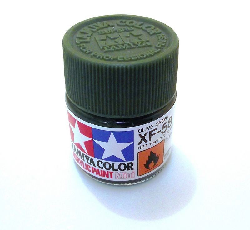 XF-58   TAMIYA ACRYLIC PAINT FLAT OLIVE GREEN