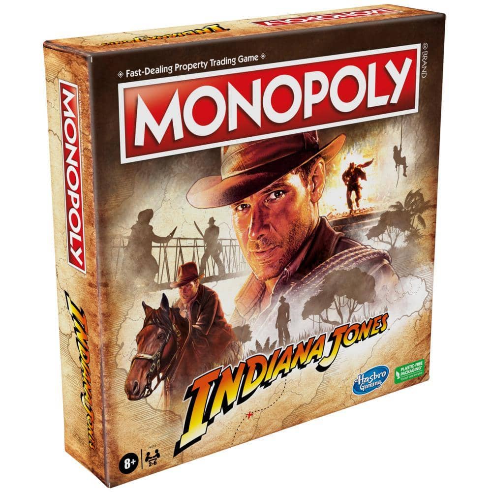 Monopoly - Indiana Jones Board Game For 2-6 Players Hasbro