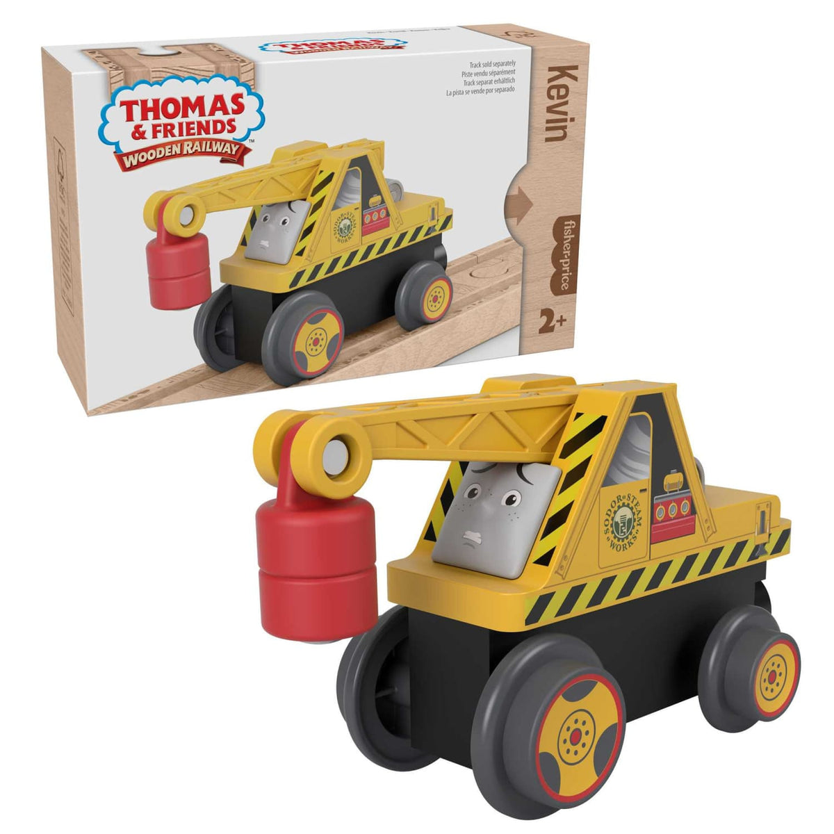 Thomas & Friends - Wooden Railway Kevin The Crane Push-Along Toy