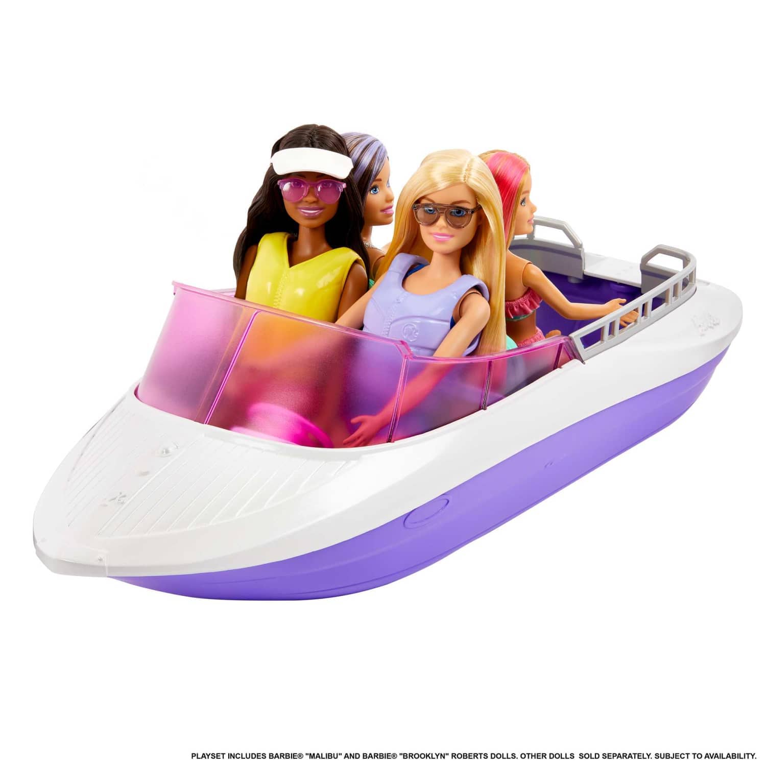Barbie - Mermaid Power Dolls & Boat Playset Toy For 3 Year Olds & Up