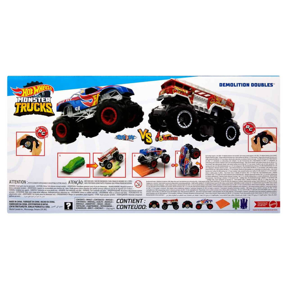 Hot Wheels - Rc Monster Trucks Demolition Doubles Rc 2 Pack