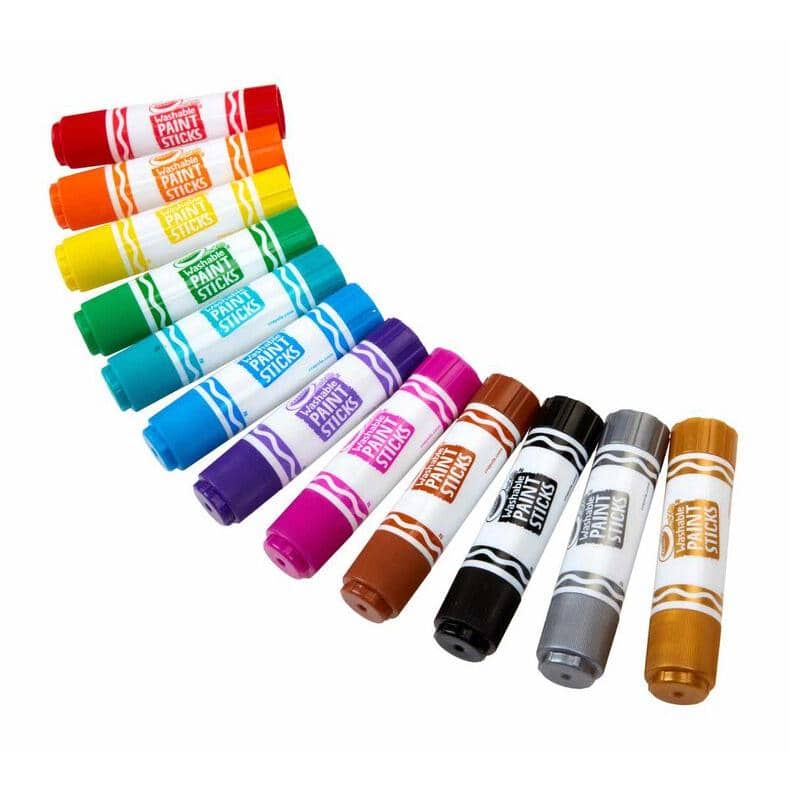 Crayola - 12 Quick Dry Washable Paint Sticks 54