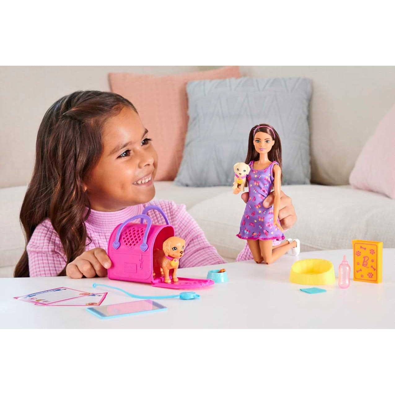 Barbie - Puppy Adoption Doll and Accessories
