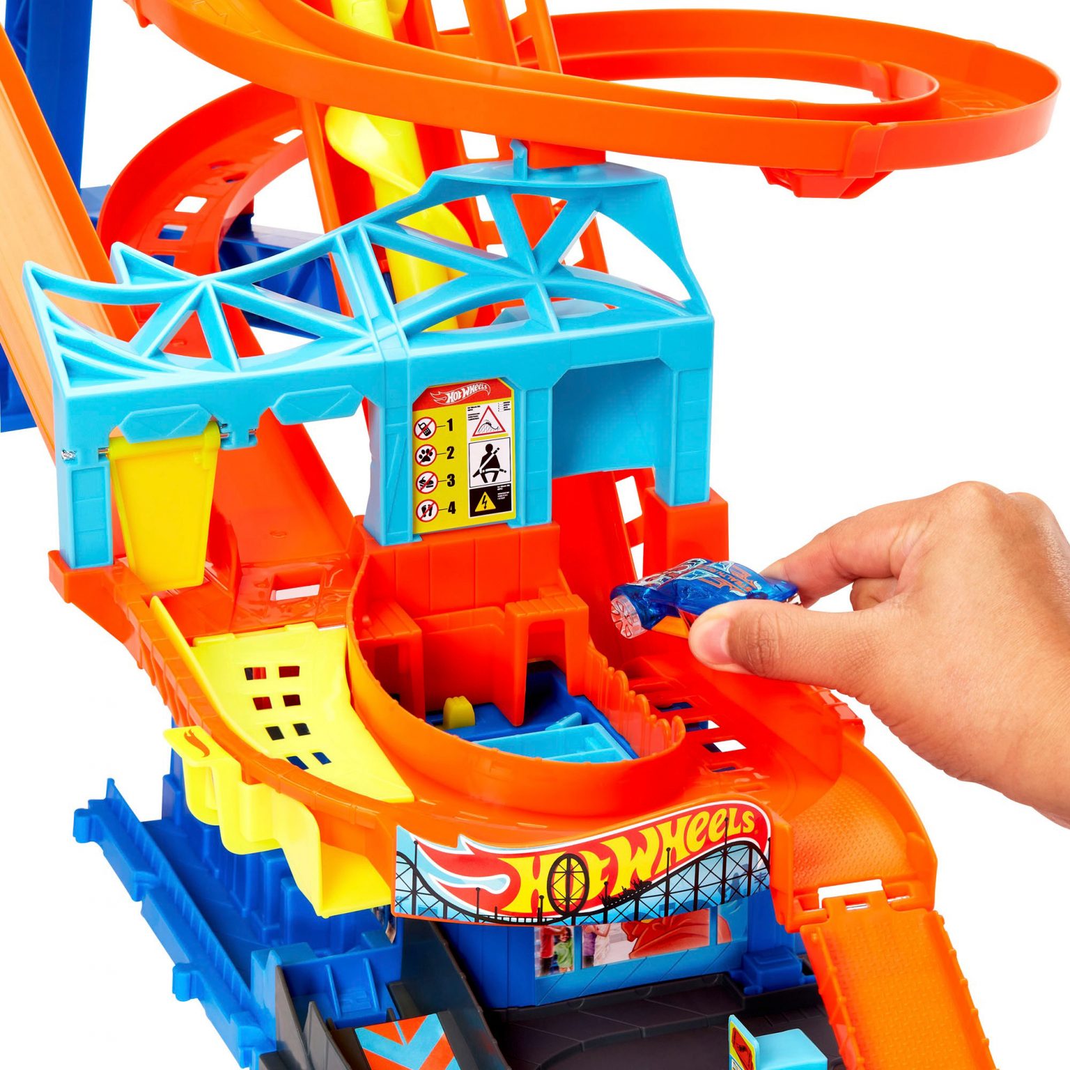 Hot Wheels City Roller Coaster Rally Playset Mattel Tates Toys